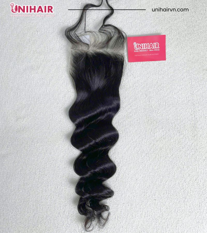 Cambodian Wavy Lace Closure 5x5 – HD Swiss Lace, Raw Vietnamese Hair