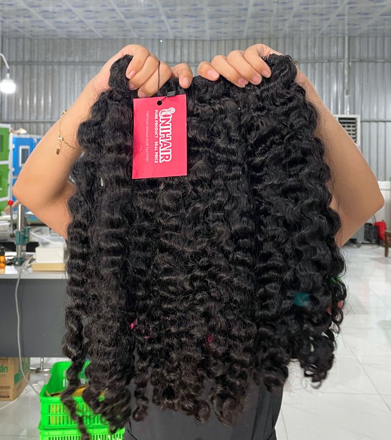 Raw Burmese Curly Hair Bundles