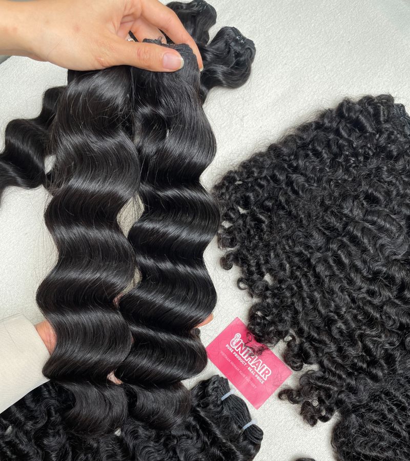 Raw cambodian wavy hair bundles