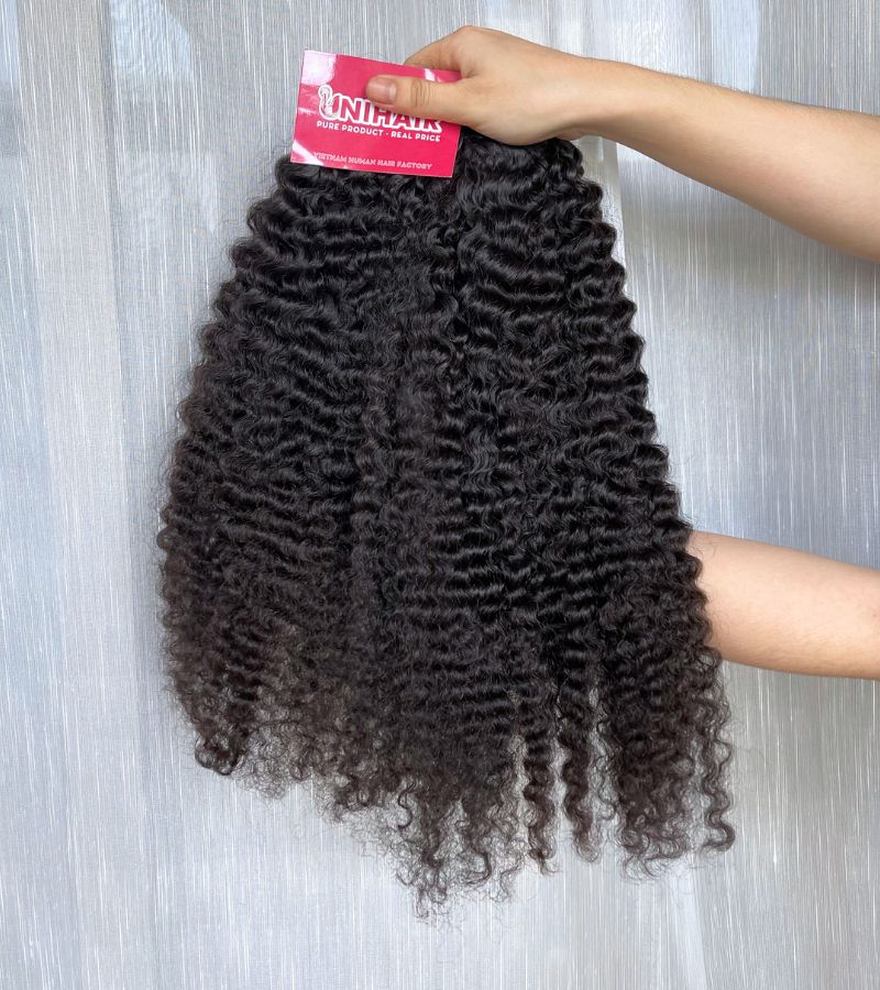 Raw kinky curly weave hair