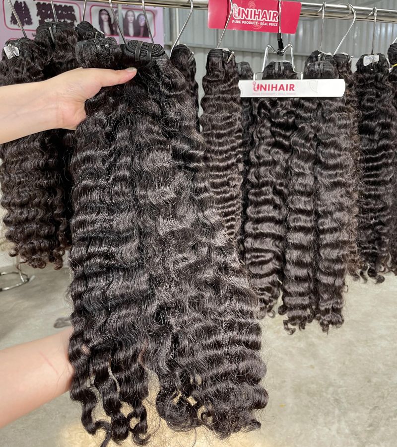 Raw loose curly weave hair