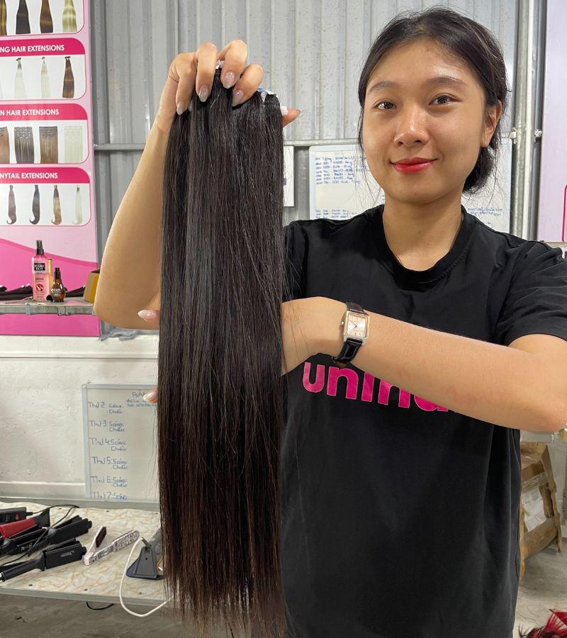 Raw Vietnamese Hair Straight Bundles for Bleaching