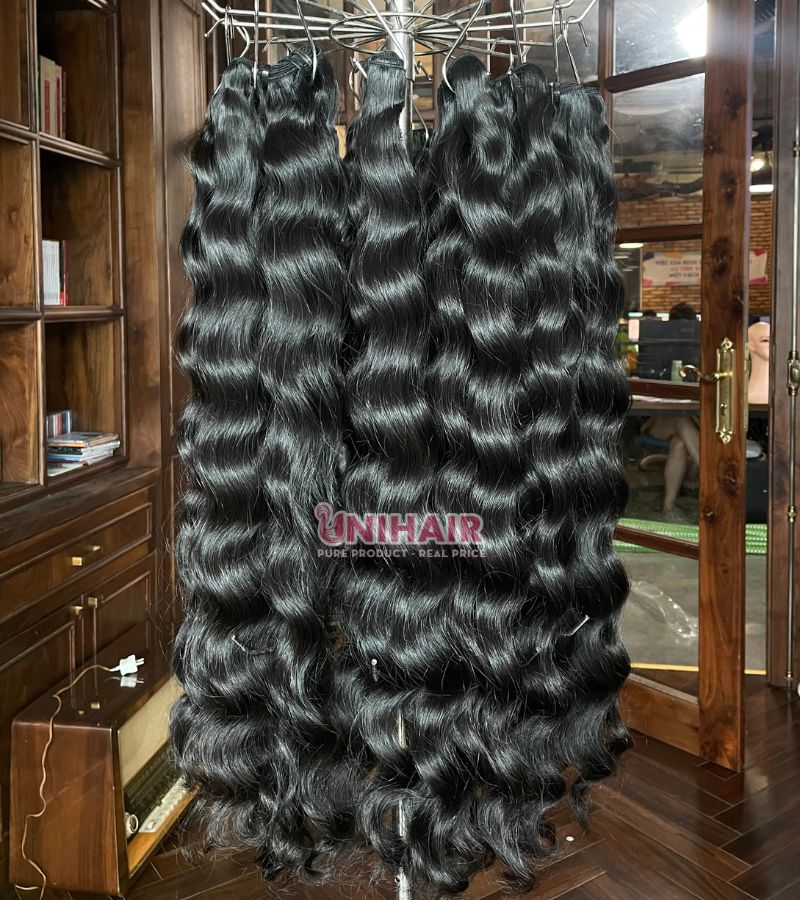 Raw water wave hair weave