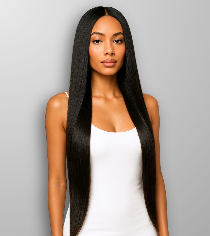 straight hair