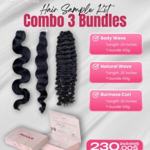3 Bundle Hair Sample Kit