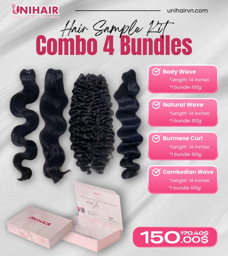 4 Bundle Hair Sample