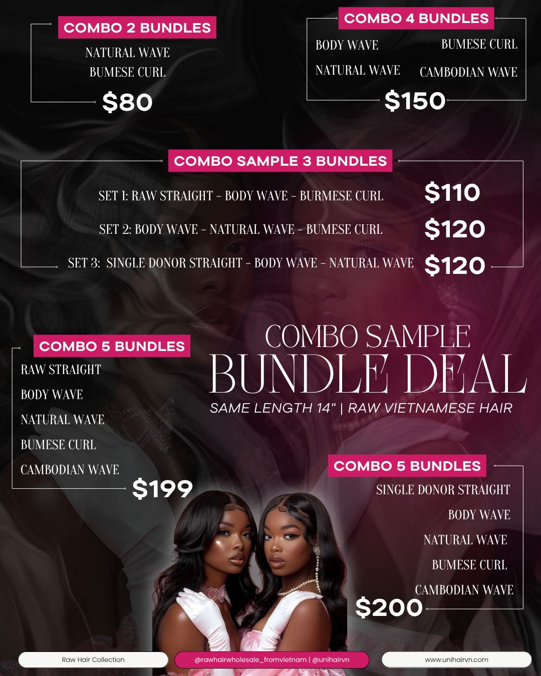 BUNDLE DEAL RAW BURMESE