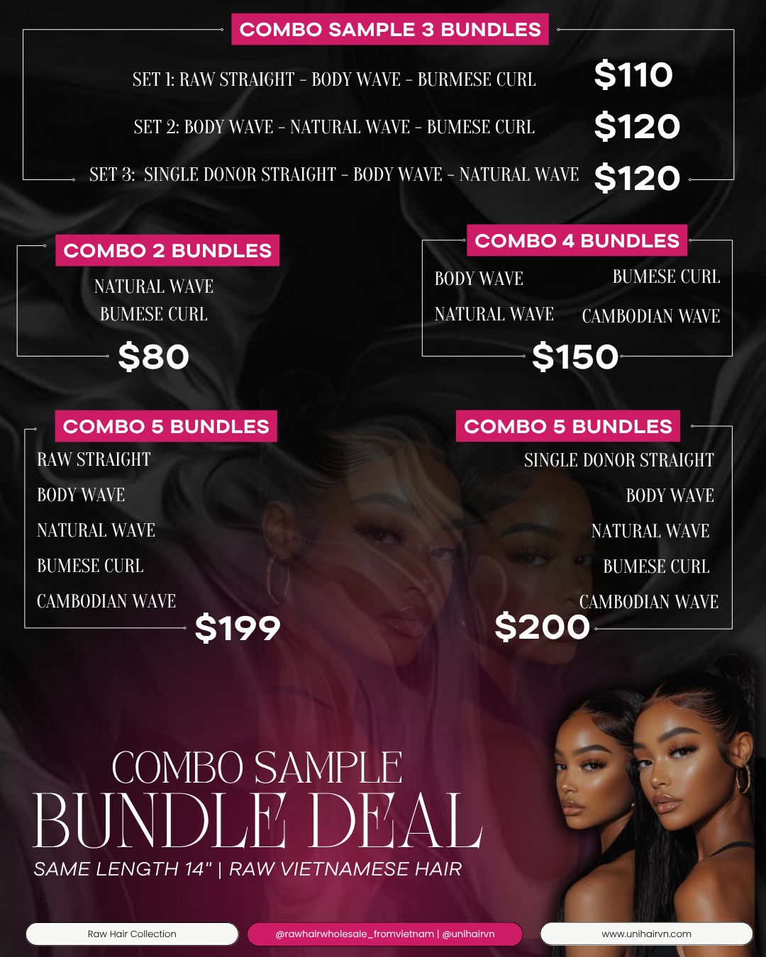 BUNDLE DEAL RAW BURMESE