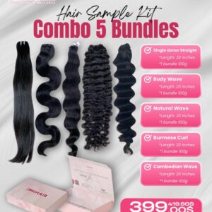 Combo 5 Raw Hair Bundles 20 inches