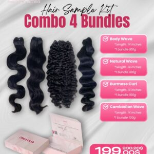 4 Bundle Hair Sample