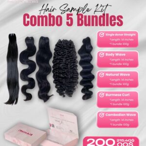 Combo 5 Raw Hair Bundles