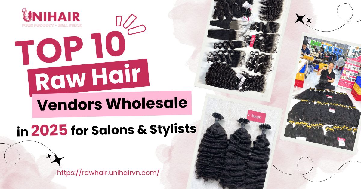Explore Top 10 Raw Hair Vendors Wholesale in 2025 for Salons